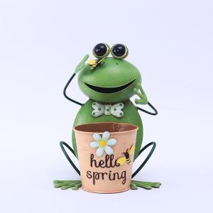 Buy cheap ODM Exquisite Metal Frog Ornaments / Metal Frog Figurines With Bucket from wholesalers