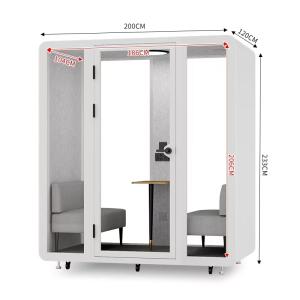 Modern Soundproof Work Pod with 35±5dB Sound Insulation and 7-Layer Acoustic
