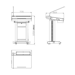Multimedia Smart Podium Educational Equipment 2 Years Warranty