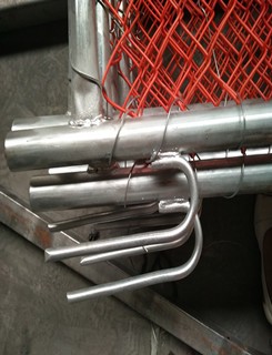 NZ Orage Color Powder Coated Chain Wire Mesh Of Rubbish Cage