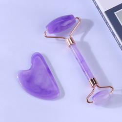 Buy cheap Quartz Face Jade Roller Logo Customized Face Massage Stone Roller from wholesalers