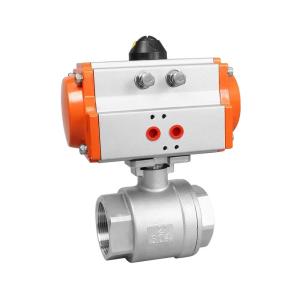 Buy cheap CF8 Pneumatic Valve with ISO 9001 Certification and Normal Temperature 2PC Ball Valve from wholesalers