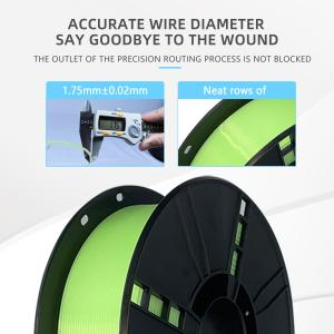 Professional Toughness Enhanced 3D Printer Filament PLA Plus Transparent Green