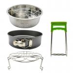 10 Pcs Kitchen Accessories for 5,6,8 Qt, Steamer Basket Egg Rack Springform Pan