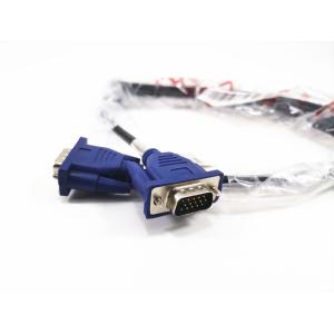 High Speed Video Vga Male To Male Adaptor Monitor Cable 15 pin For Computer