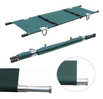 Quality Strengthened Aluminum Green Stretcher No Fold Stretcher Handles & Carrying Case for sale