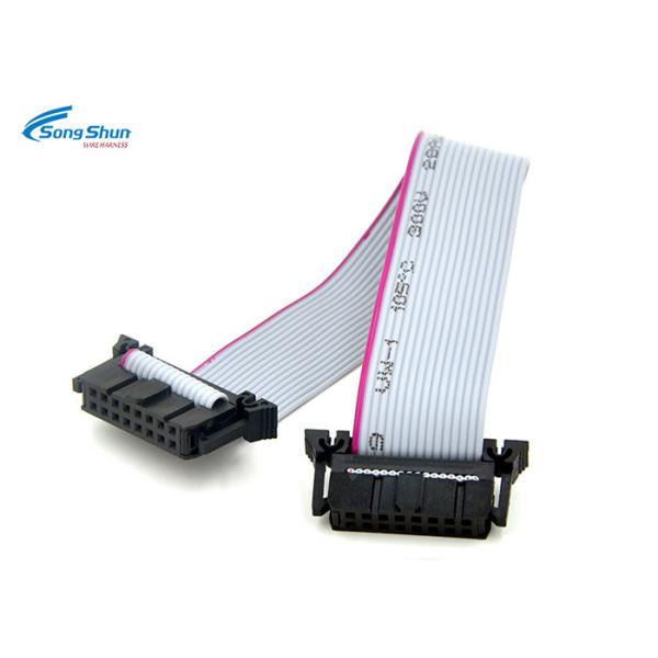 Buy cheap Grey Flat IDC Ribbon Cable FC Wire Harness 2.54mm Connector FFC Custom Conductor from wholesalers