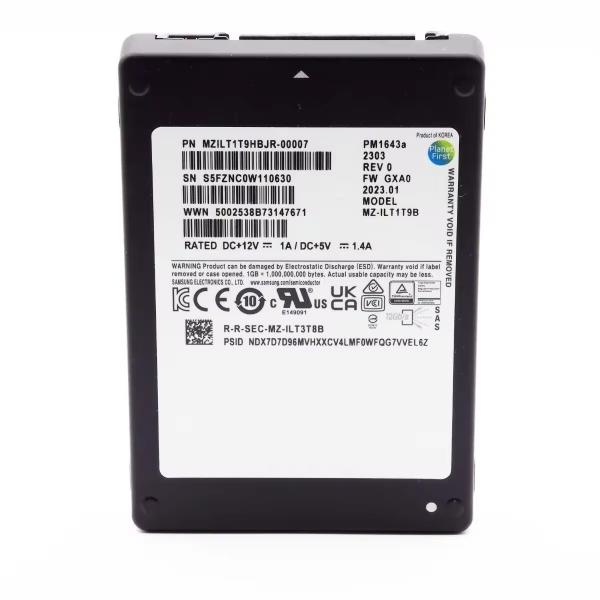 Customized high quality 1.92TB PM1643a MZILT1T9HBJR-00007 2.5" SAS 12Gb/s