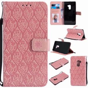 Xiaomi Mix2 Leather Protective Case with Flower Embossed Pattern
