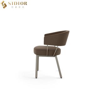 Buy cheap 56cm length Ultra Modern Dining Chairs With Metal Legs from wholesalers