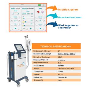 Buy cheap Electromagnetic Physio Magneto Machine Shockwave Pulsed Shock Wave Transduction Pmst Emtt Physical Therapy Machine from wholesalers