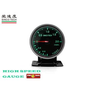 2.5 Inch Turbo Boost Gauge , Car Boost Gauge KPA Unit With LED Buzzer Alarm DO