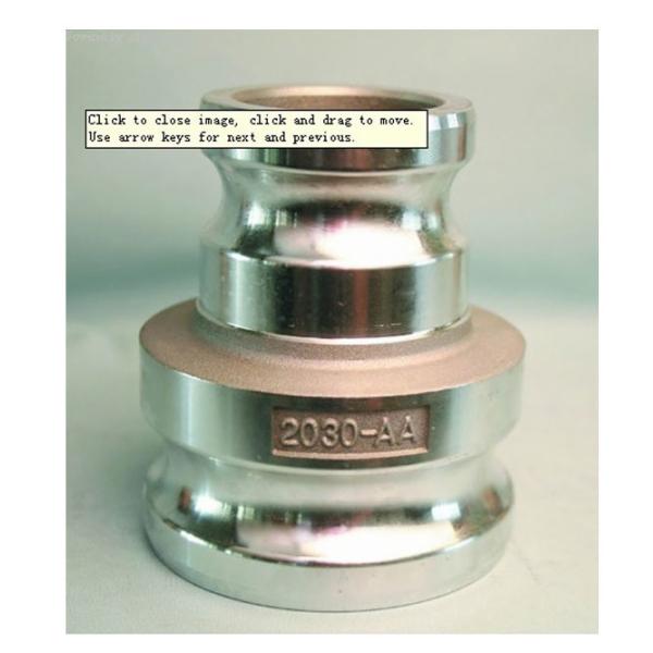 Aluminum reducing cam groove coupling for fluid control Type AA MIL-A-A-59326