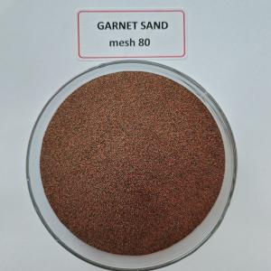 Buy cheap CNC waterjet cutting Abrasive medium Almandine rock Garnet sand mesh 80 HS code 25132000 from wholesalers