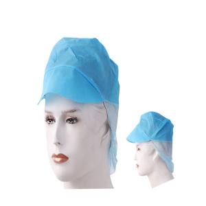 Buy cheap White Protective Disposable Surgical Hood Comfortable With Peak And Elastic Edge from wholesalers