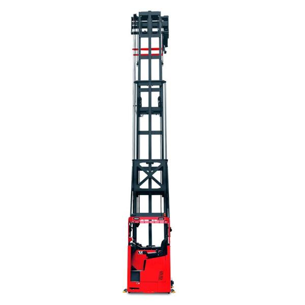Seated type 1.5t electric 3-way pallet stacker with lithium battery optional for