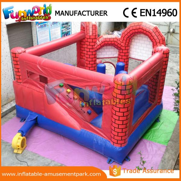 0.55mm PVC Tarpaulin Inflatable Jumping Castles / Princess Castle Bouncer