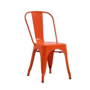 Buy cheap Indoor colorful red metal chair cheap stackable Modern Balcony Chair yellow blue Modern Garden Chairs---YS210621 from wholesalers