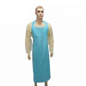 Antibacterial Plastic Disposable Aprons , Waterproof Protective Clothing Aprons