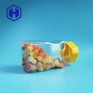 820ml Clear Unique Plastic Coffee Jar Packaging With Screw Lids Liner