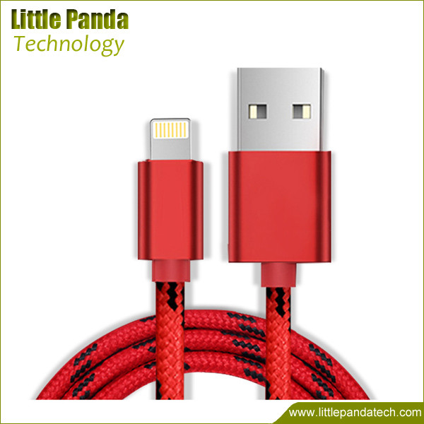 Factory Direct Sale USB Data Cable Newest Nylon Braided Data Cable V8 for Iphone