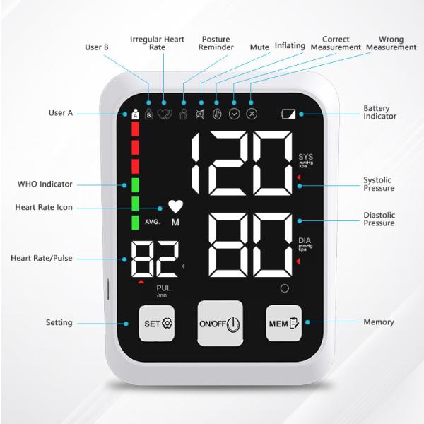 Automatic Electrical Blood Pressure Monitor Fully Automatic Irregular Heartbeat