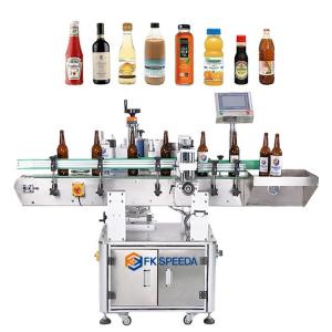Buy cheap Electric Driven Automatic Labeling Machine for Round Bottles of Plastic Wine and Beer from wholesalers
