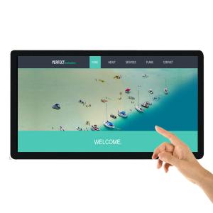 32 inch wall mount advertising player capacitance touch advertising machine