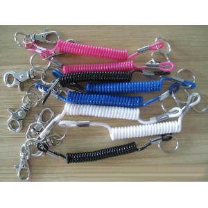 Buy cheap Muti-Colors Heavy Duty 100mm Length Spring Swivel Retrable Tether Lanyard Cables from wholesalers