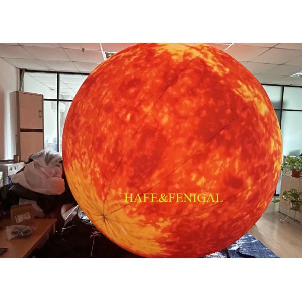 Durable 2.5m / 8ft Inflatable Sun With Light With Continuous Inflation Design