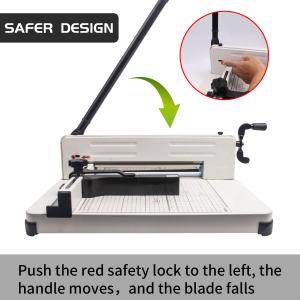 Buy cheap 858 A4 Manual Paper Cutter for Thick Layers Steel Construction Maximum Width 40mm Office from wholesalers