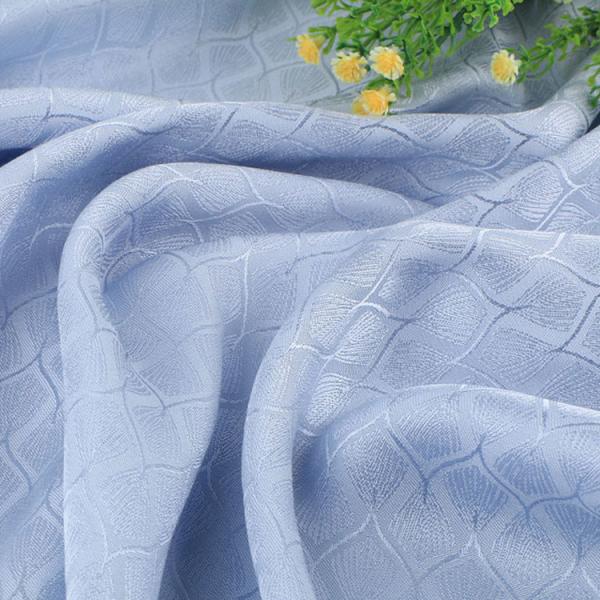 Quality excellent drape breathable feather Jacquard Viscose Rayon Satin Fabric for sale