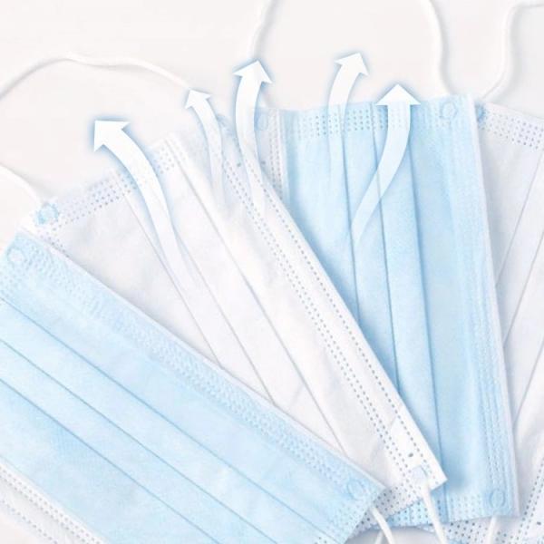 Adults / Children Sterile Face Masks Non Woven Fabric 3 Layer CE Certification