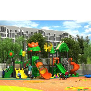 China Kids Plastic Slide Adventure Outdoor Playground Large Amusement Park on sale