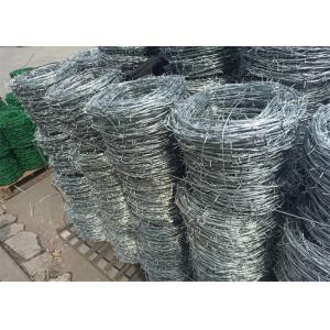 Hot Dip Galvanized Barb Wire Roll Anti Acid / Alkali For Wire Mesh Fence