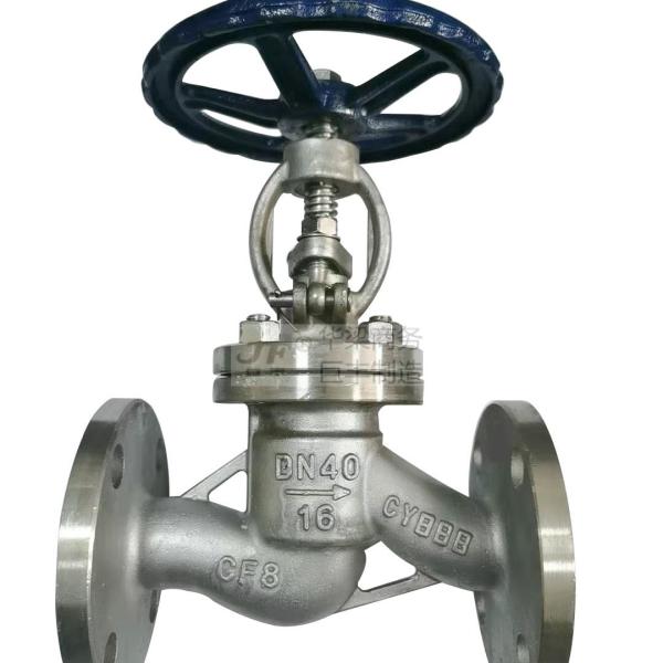 PN16 Medium Temperature S Type Stainless Steel Globe Valve for Light Duty Flow