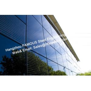 Buy cheap Integrated Photovoltaic Fatades Solar Modules Glass Curtain Wall with Single Crystal Component from wholesalers