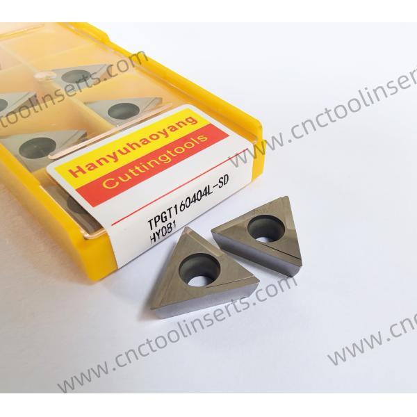 Quality CNC Boring Inserts Cermet  Coating TPGT160404L-SD HY081 ，Meets requirements for high-precision and high-surface-finish machining for sale