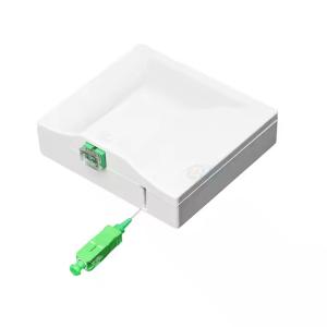 Buy cheap 1 Port Wall Outlet Fiber Faceplate With G657B3 Invisible Cable 10/20 meters SC/APC from wholesalers