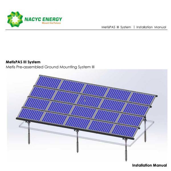 Buy cheap Configurable Design Pre Assembled Solar Ground Bracket Suitable For Framed Pv Module from wholesalers