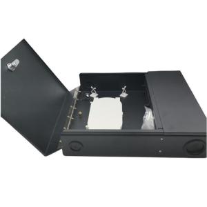 Buy cheap 12/24/48cores 2door Black Optical Wall Mount Fiber Enclosure With Spools and Adapter Plates from wholesalers