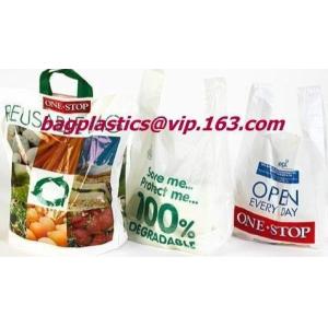 Biodegradable Reusable Plastic T-Shirt Bag Eco Friendly Compostable Grocery