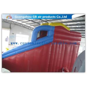 Exciting 3 Lanes Backyard Inflatable Water Slides With Swimming Pool