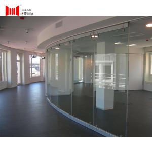 Buy cheap 36mm Tempered Frameless Glass Office Partition Wall Collapsible product