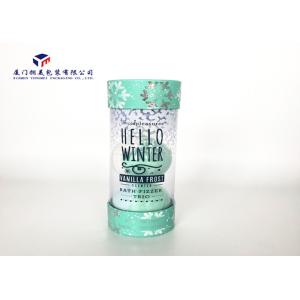 Buy cheap Stable Quality Plastic Cylinder Packaging Tubes With Colored Hard Paper Covers product