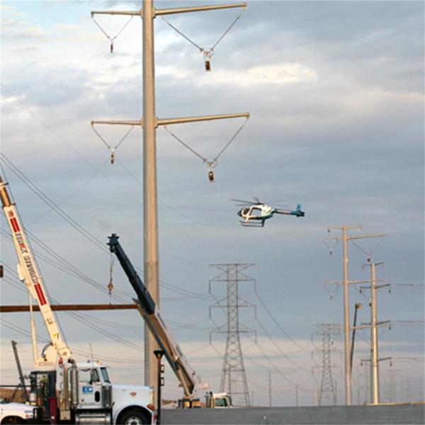 Quality 220KV  Overhead Transmission Electrical Power Pole for sale