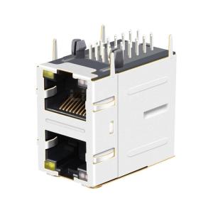 Buy cheap LPJG17512AONL 10/100/1000 Base-T Tab Up Orange&Green/Yellow LED 2X1 Port 8P8C RJ45 Magnetic Jack from wholesalers