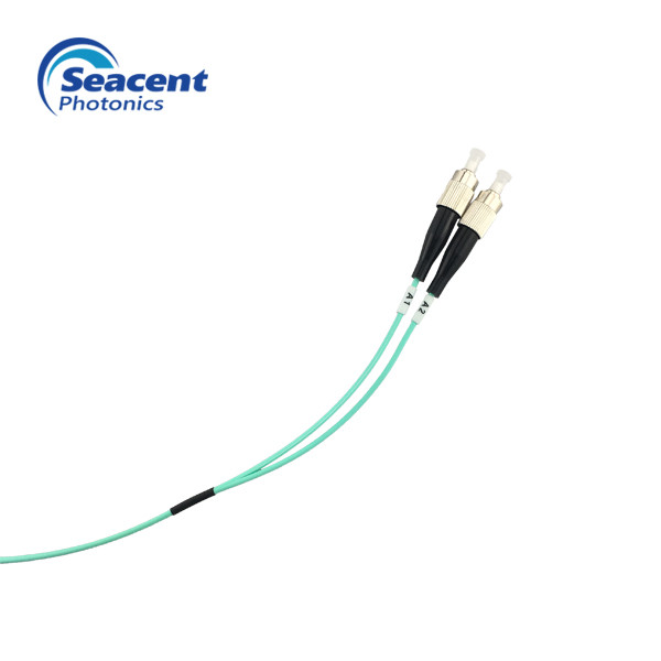 0.9MM 2MM 3MM Fiber Optical Patch Pigtail , ST Fiber Pigtail Multimode Duplex