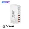 Buy cheap Universal Travel Adapter 268W GAN Desktop Charger with Short Circuit Protection and 8 Port USB PD Fast Charger from wholesalers