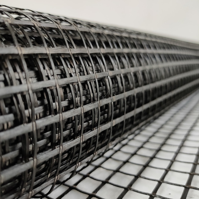 ASTM D 6637 Grid Mesh 25.4mm Tensile Strength 100KN/M Fiberglass Geogrid